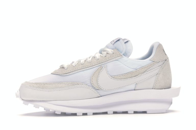 nike waffle sacai white nylon