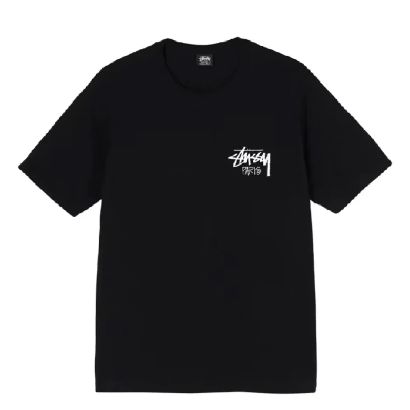 tee-stussy-paris-black-oversized